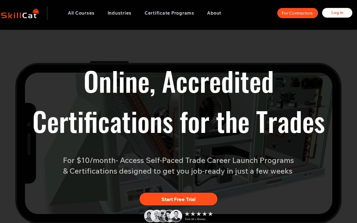 SkillCat website preview