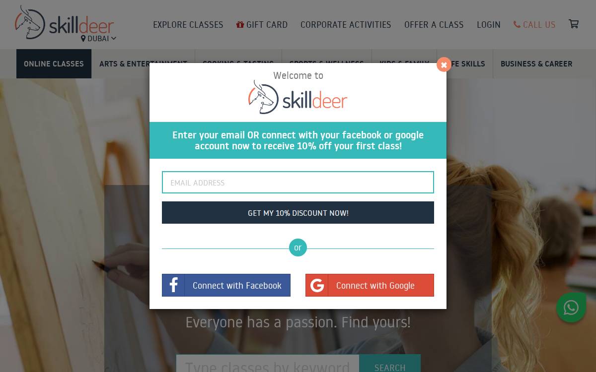 Skilldeer website preview