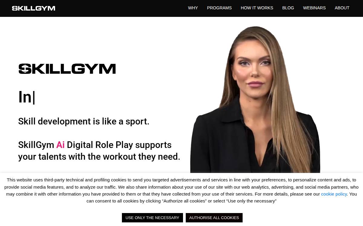 Skillgym website preview