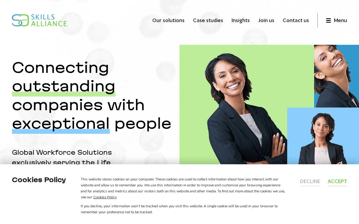 Skills Alliance website preview