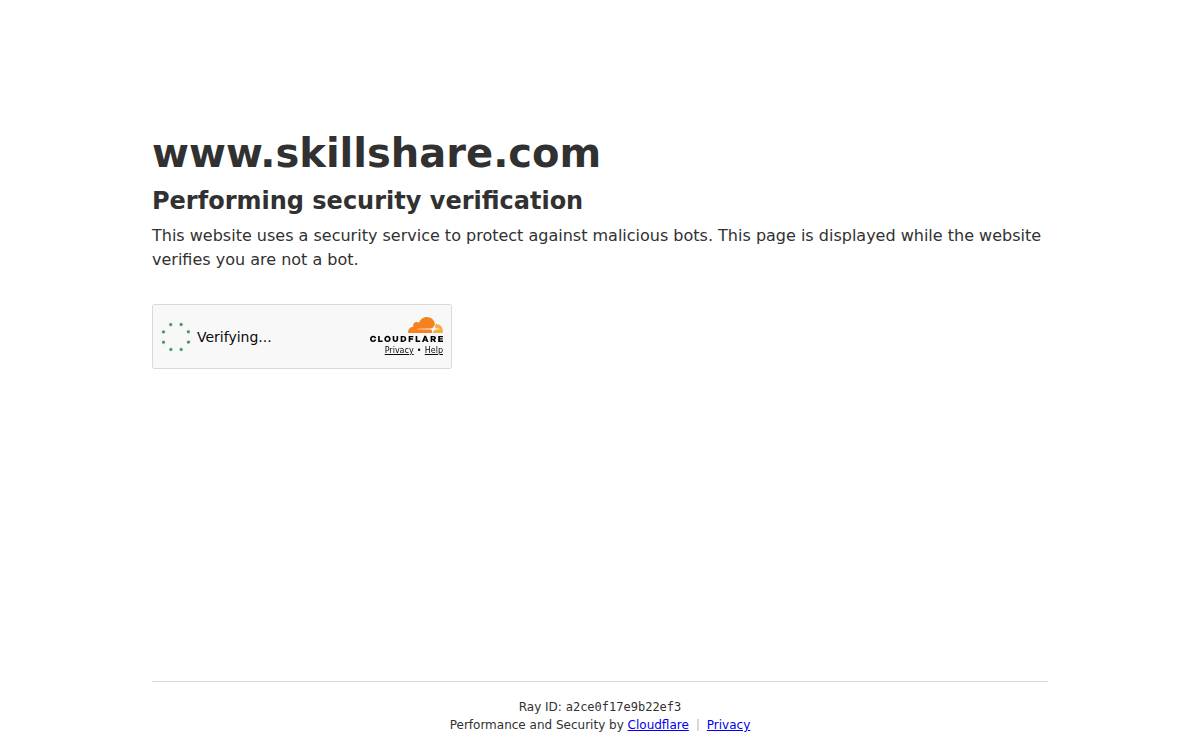Skillshare website preview