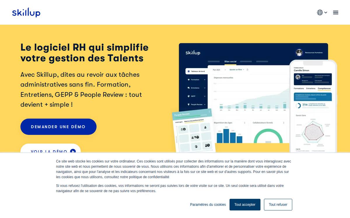 Skillup website preview
