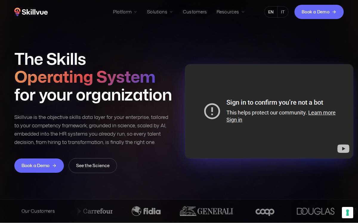 Skillvue website preview