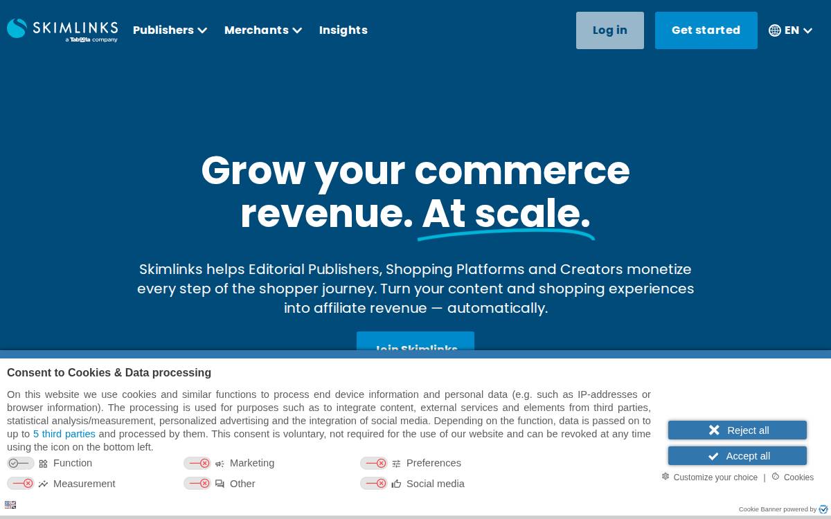 SkimBit website preview