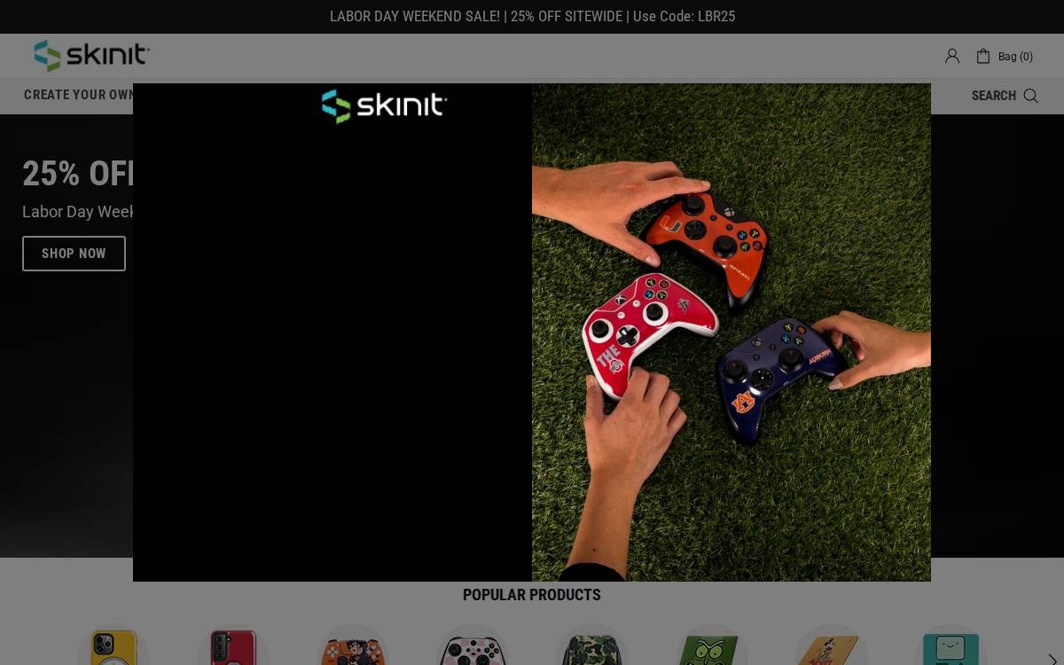 Skinit website preview