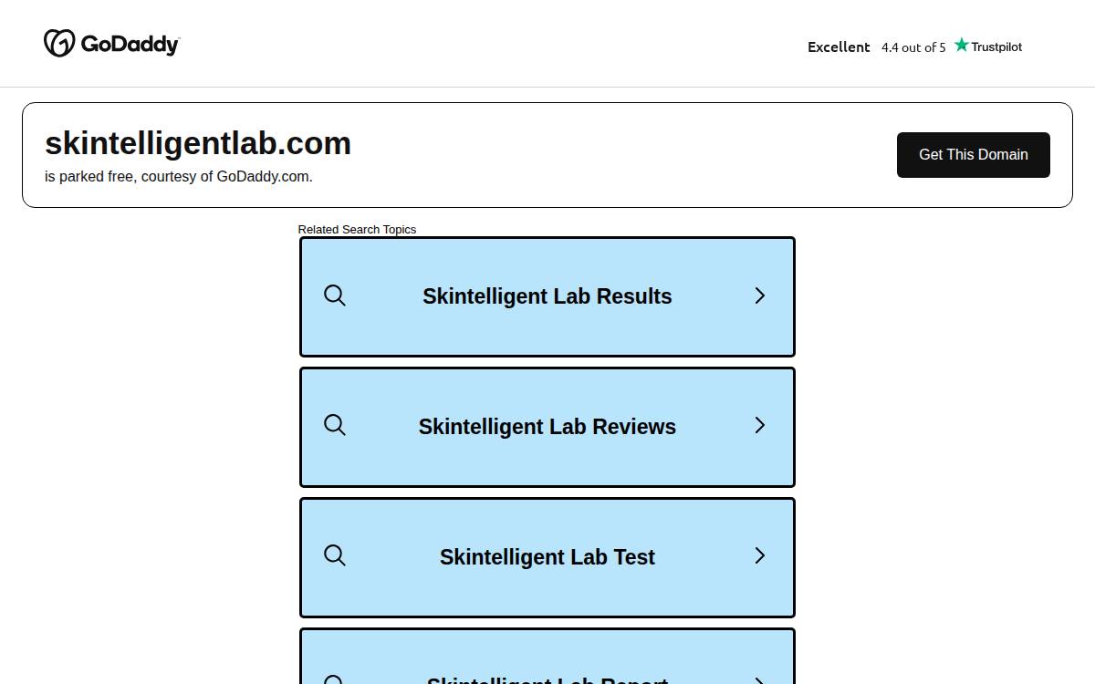 Skintelligent Corporation website preview