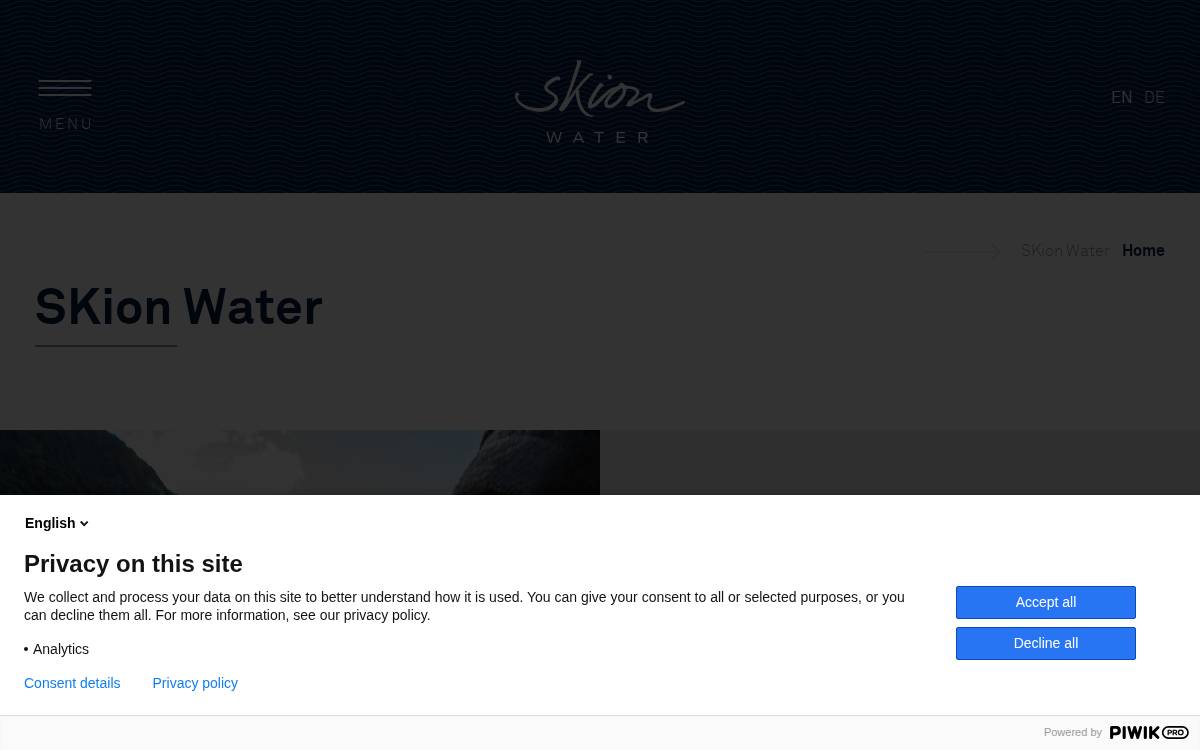 SKion Water website preview