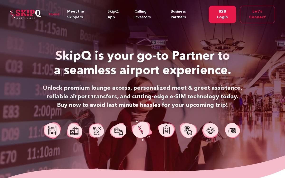 Skiptq website preview