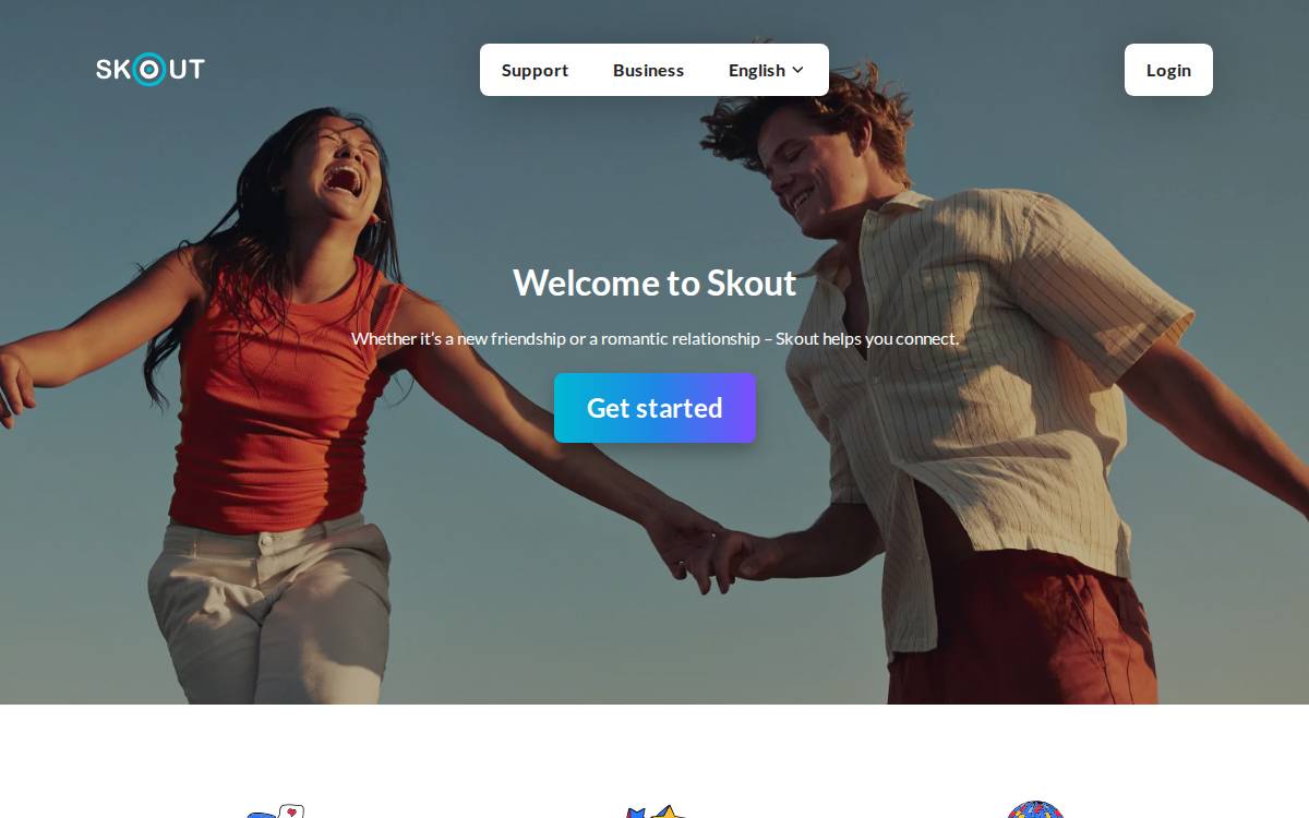 Skout website preview