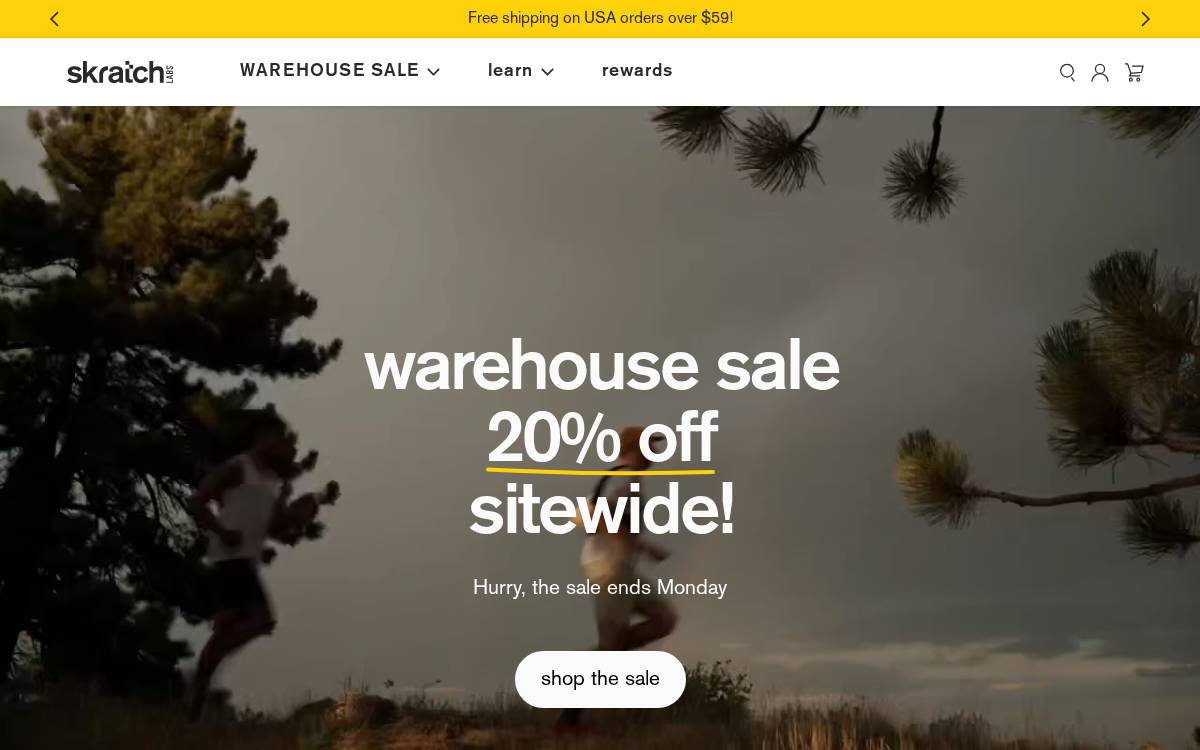 Skratch Labs website preview