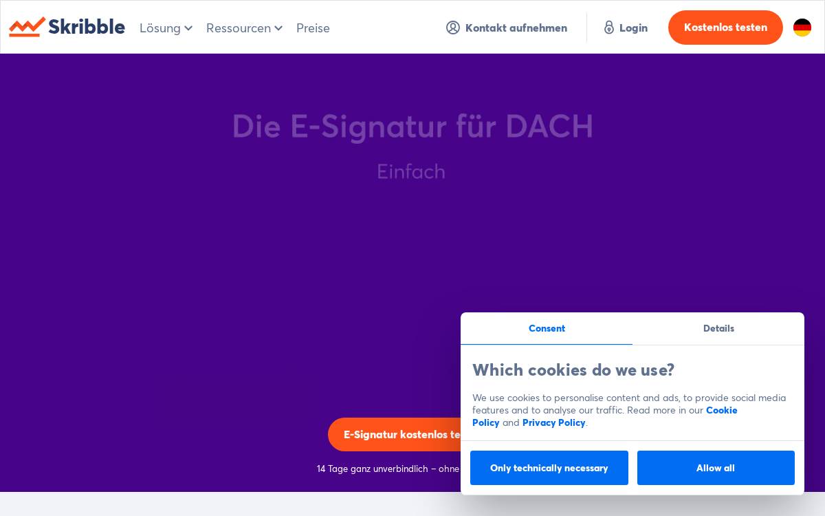 Skribble website preview