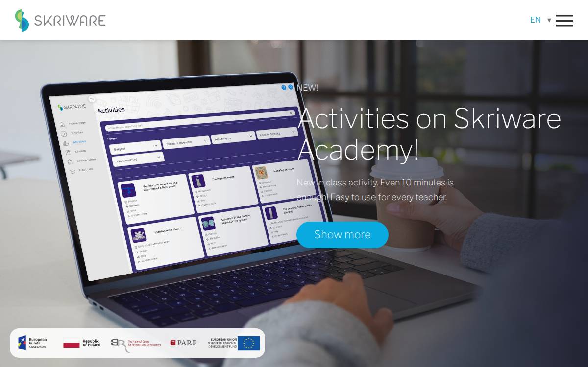 Skriware website preview