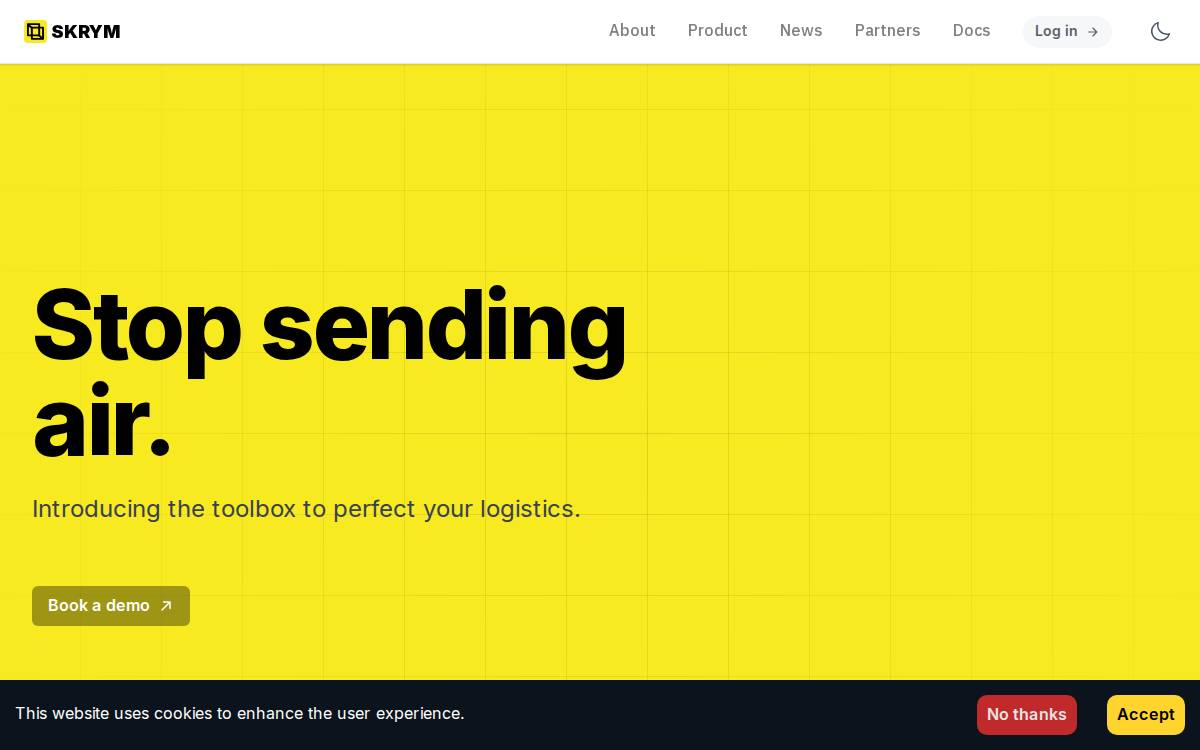 Skrym website preview