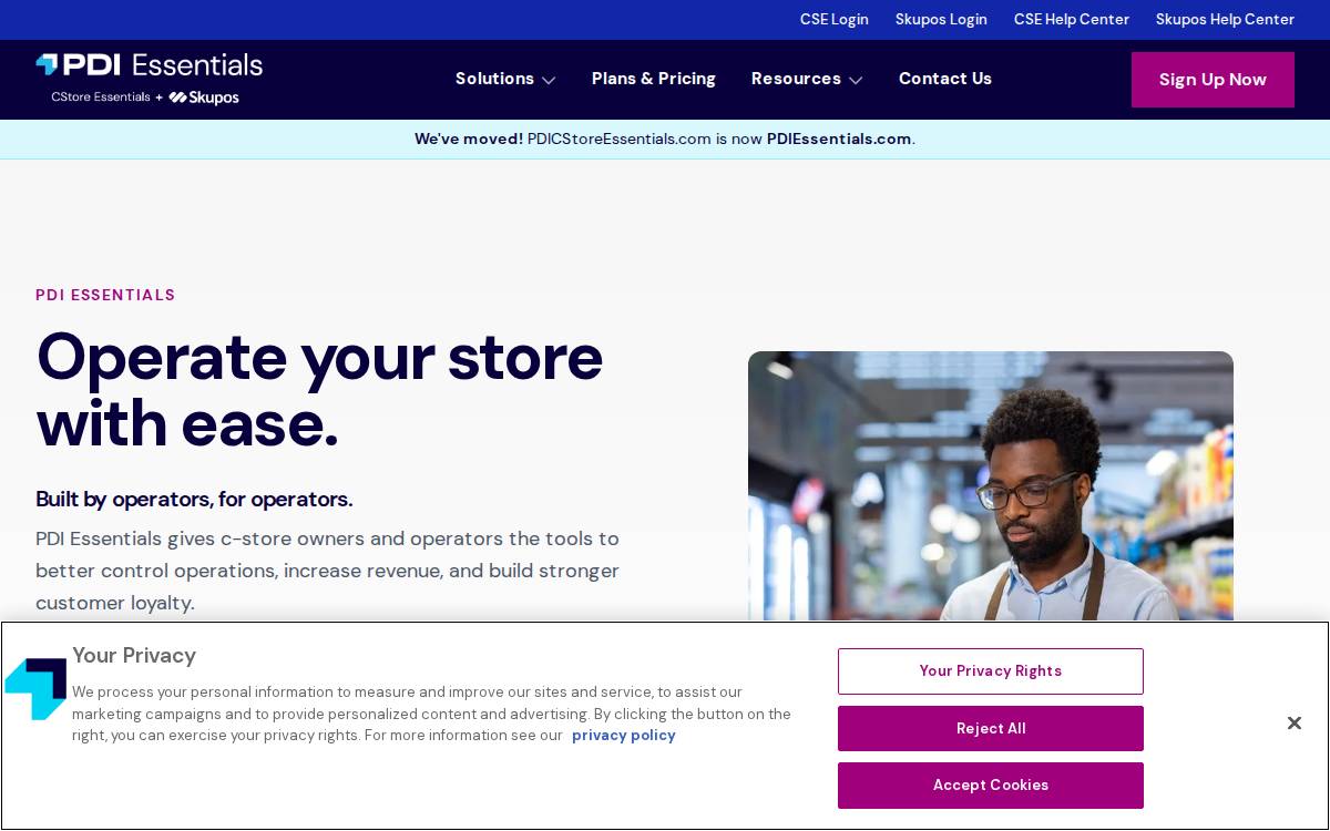Skupos website preview