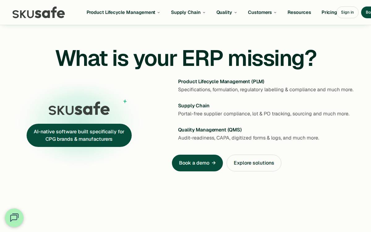 Skusafe website preview