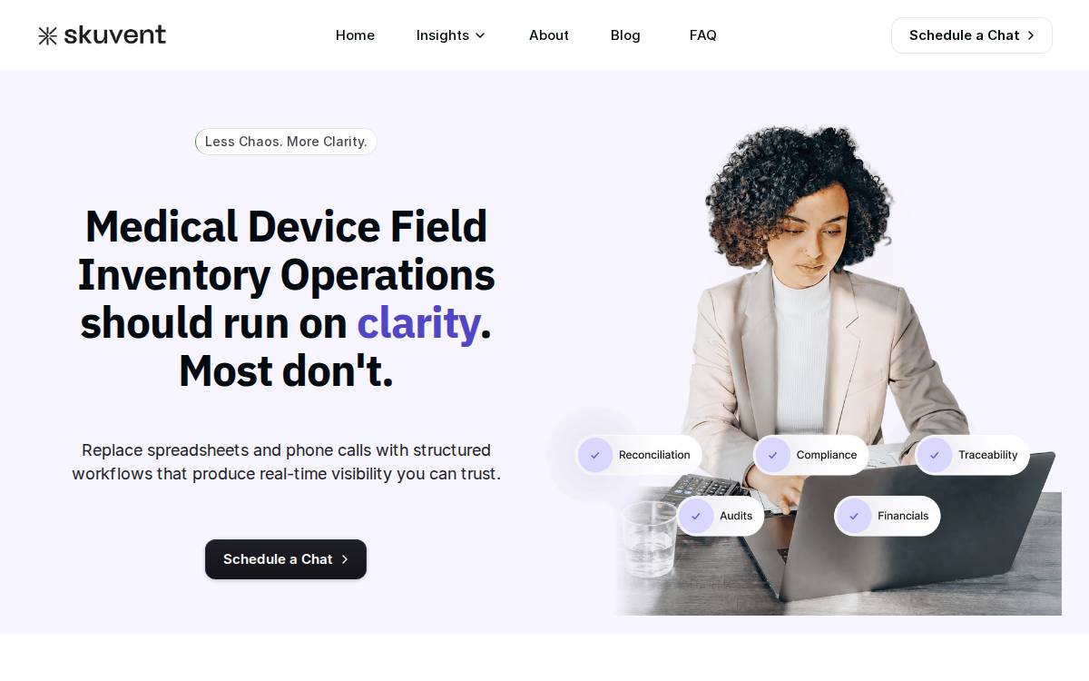 Skuvent website preview