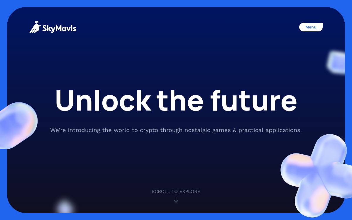 Sky Mavis website preview