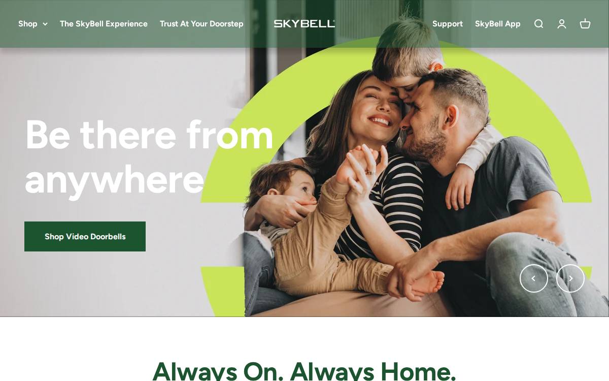 SkyBell Technologies website preview