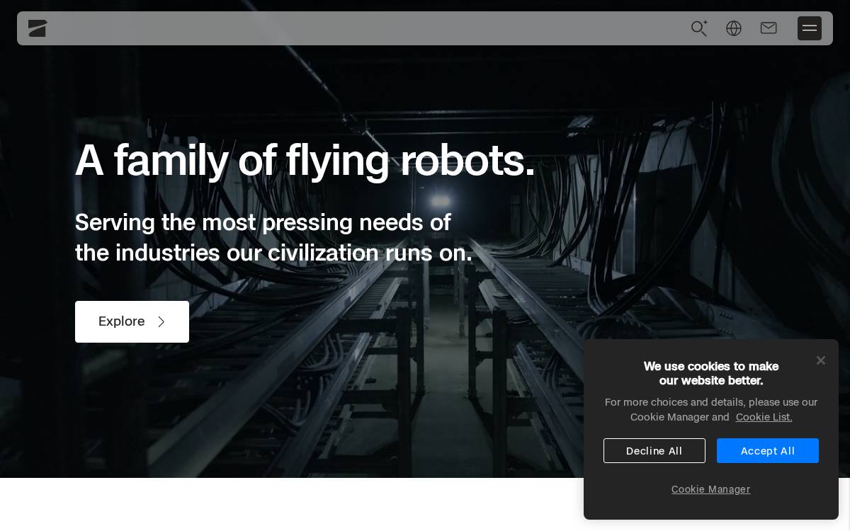Skydio website preview