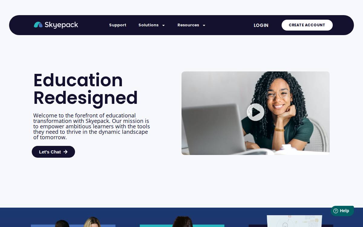 Skyepack website preview