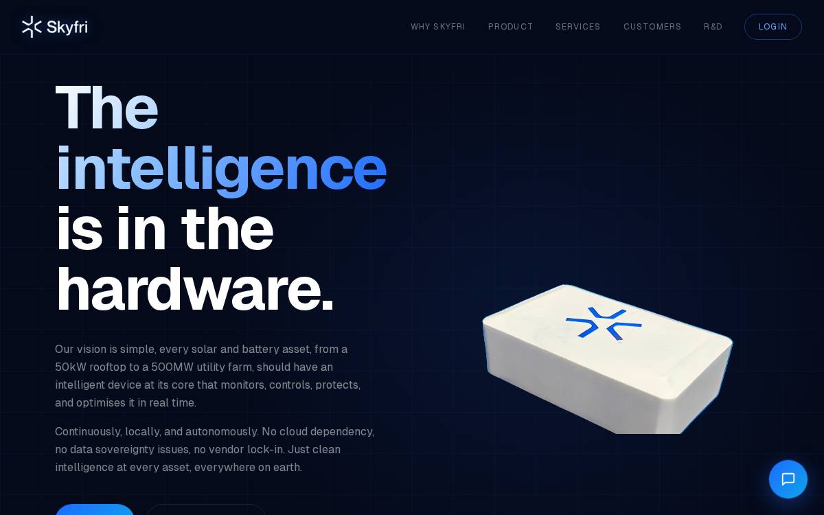 Skyfri website preview