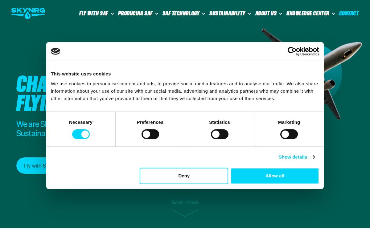 SkyNRG website preview