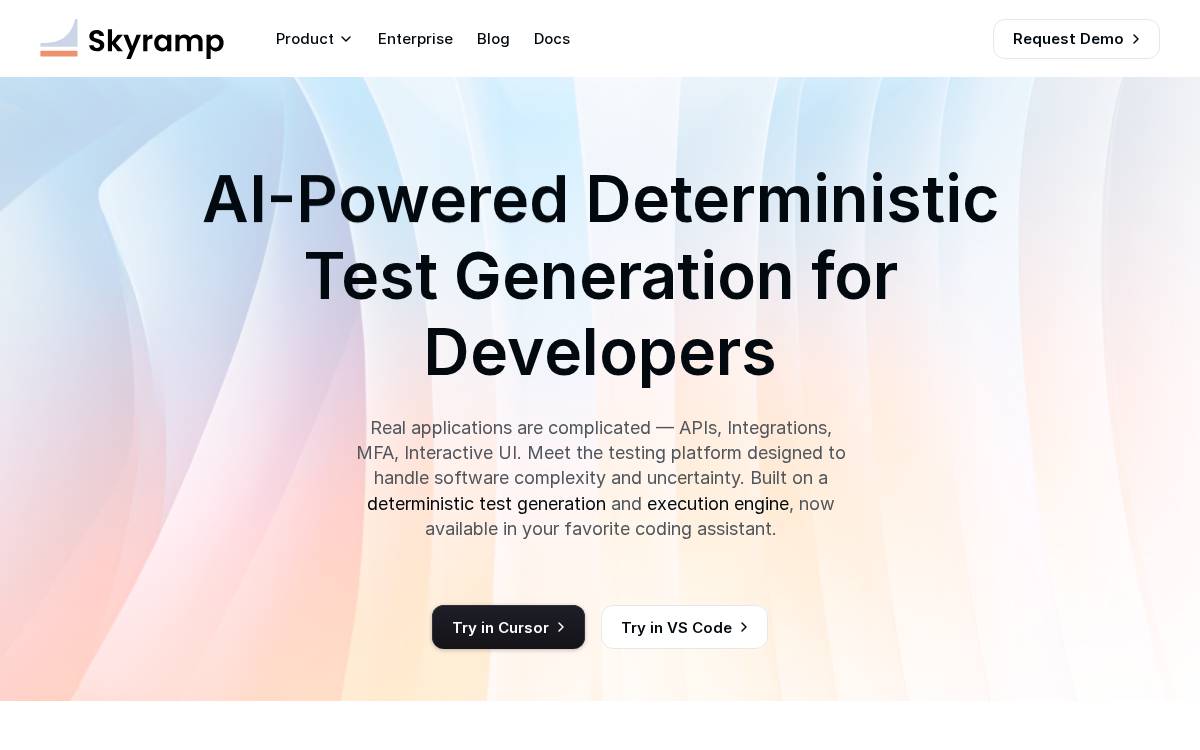 Skyramp website preview