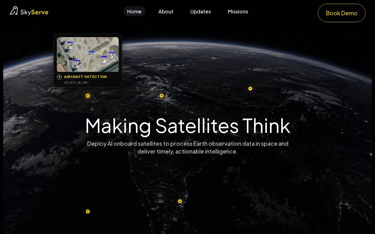 SkySERVE website preview