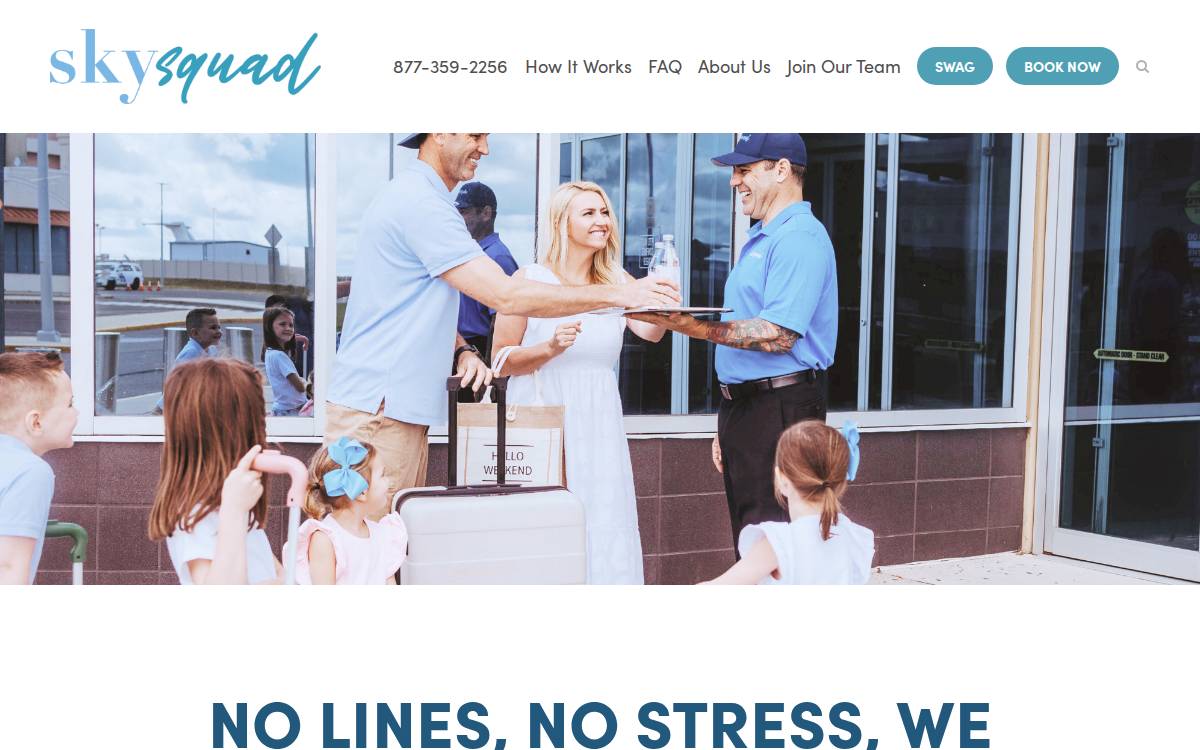 SkySquad website preview