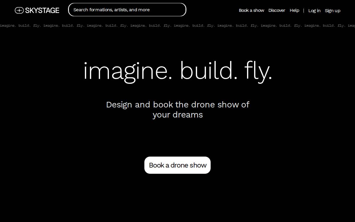 Skystage website preview