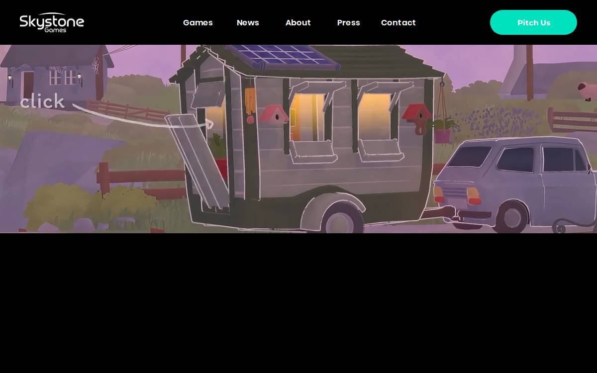 Skystone Games website preview