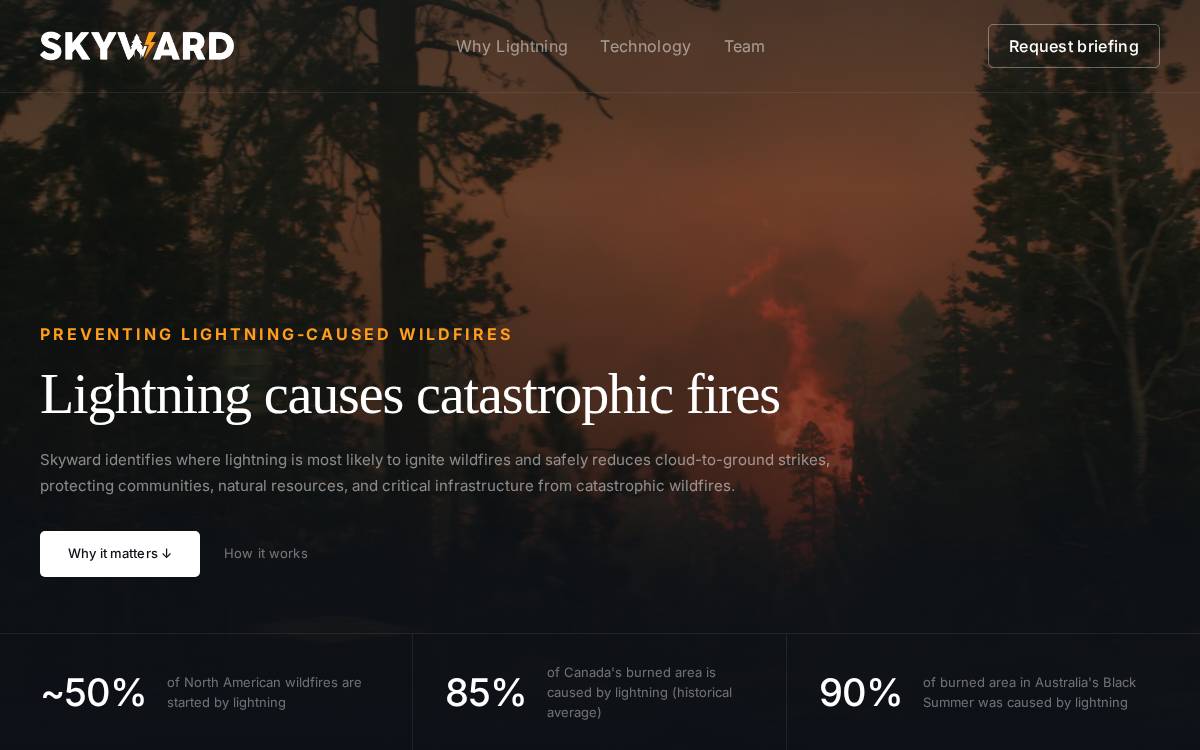 Skyward website preview