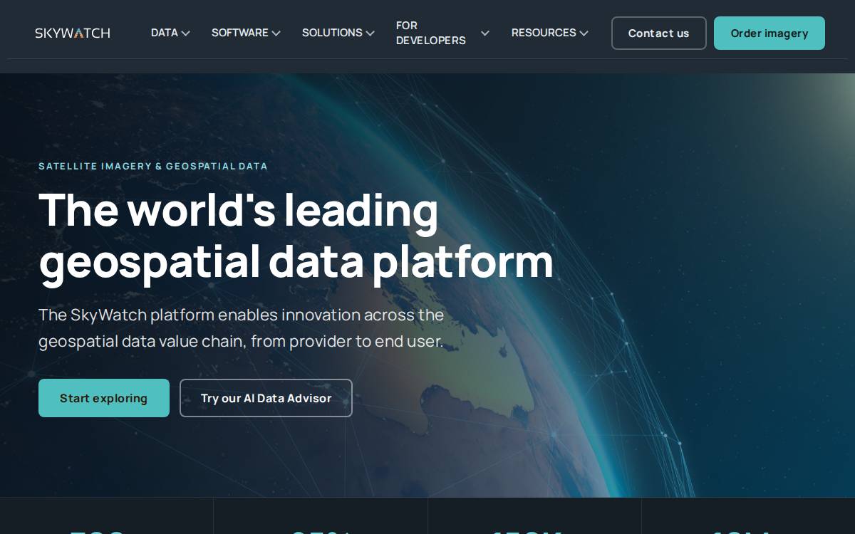 SkyWatch Space Applications Inc. website preview