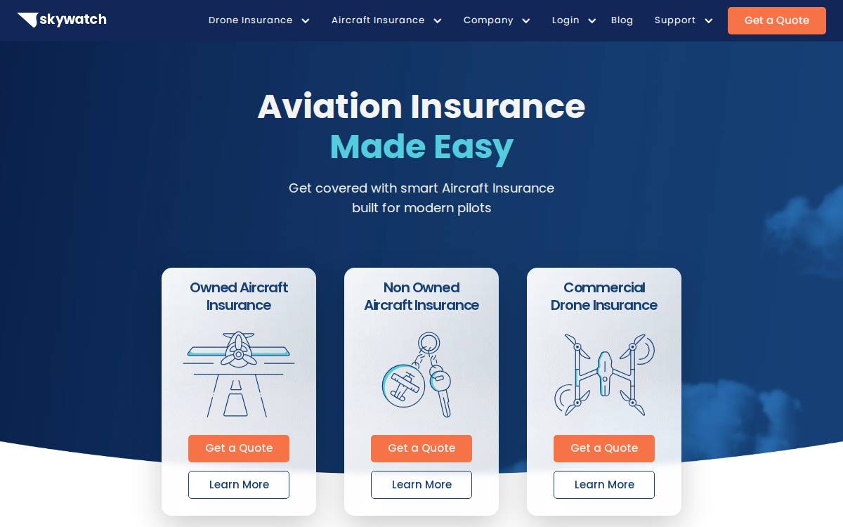 SkyWatch website preview