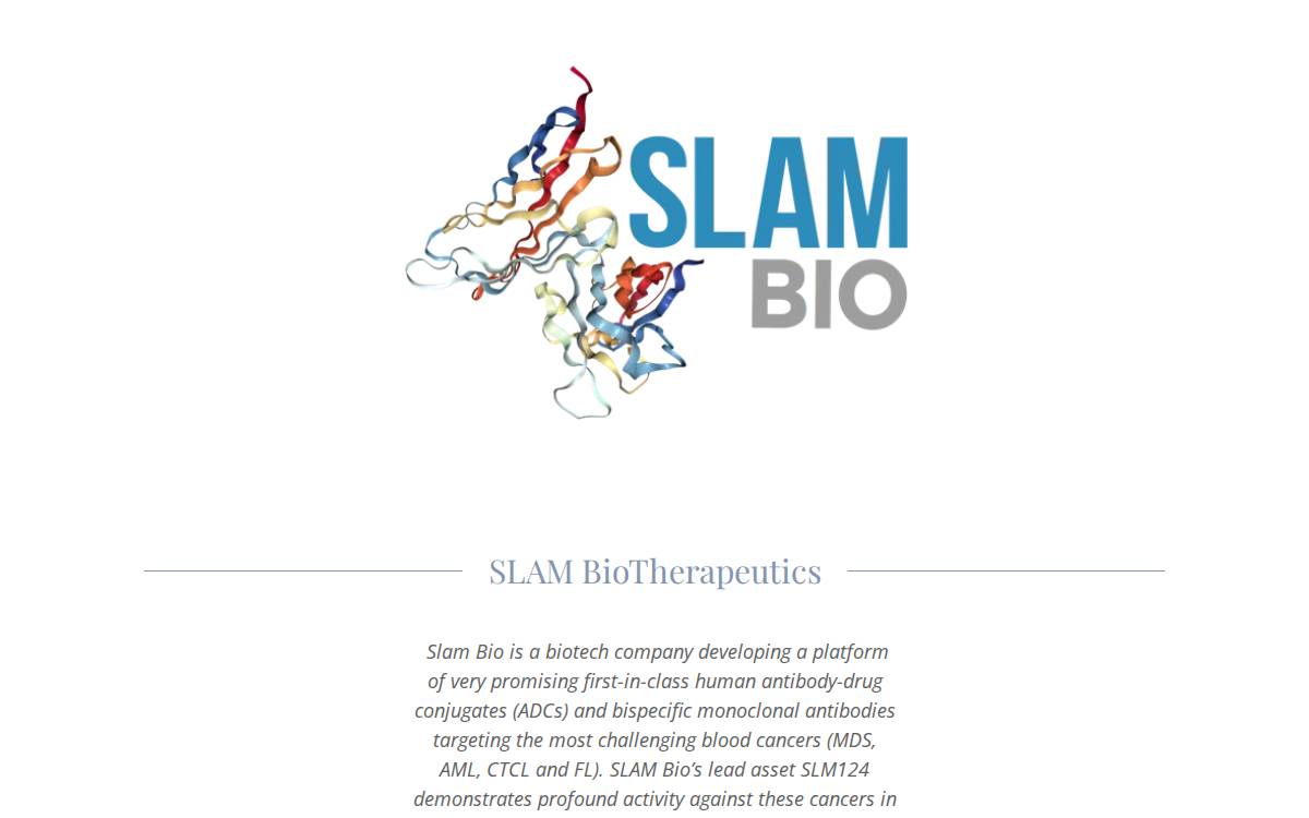 SLAM BioTherapeutics website preview
