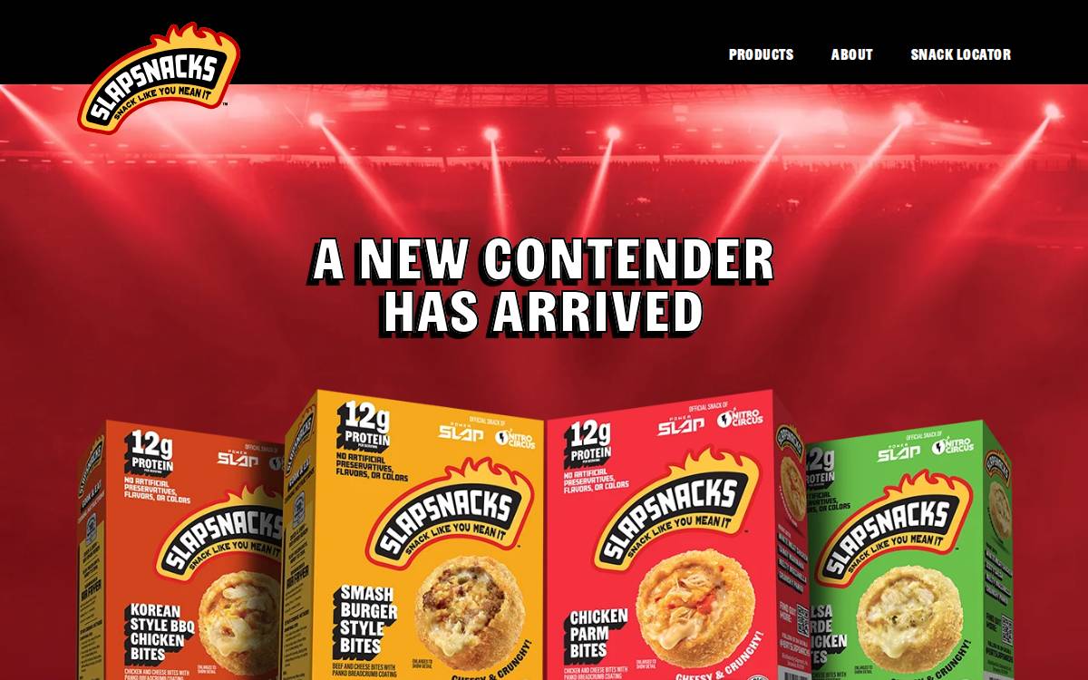 Slapsnacks website preview
