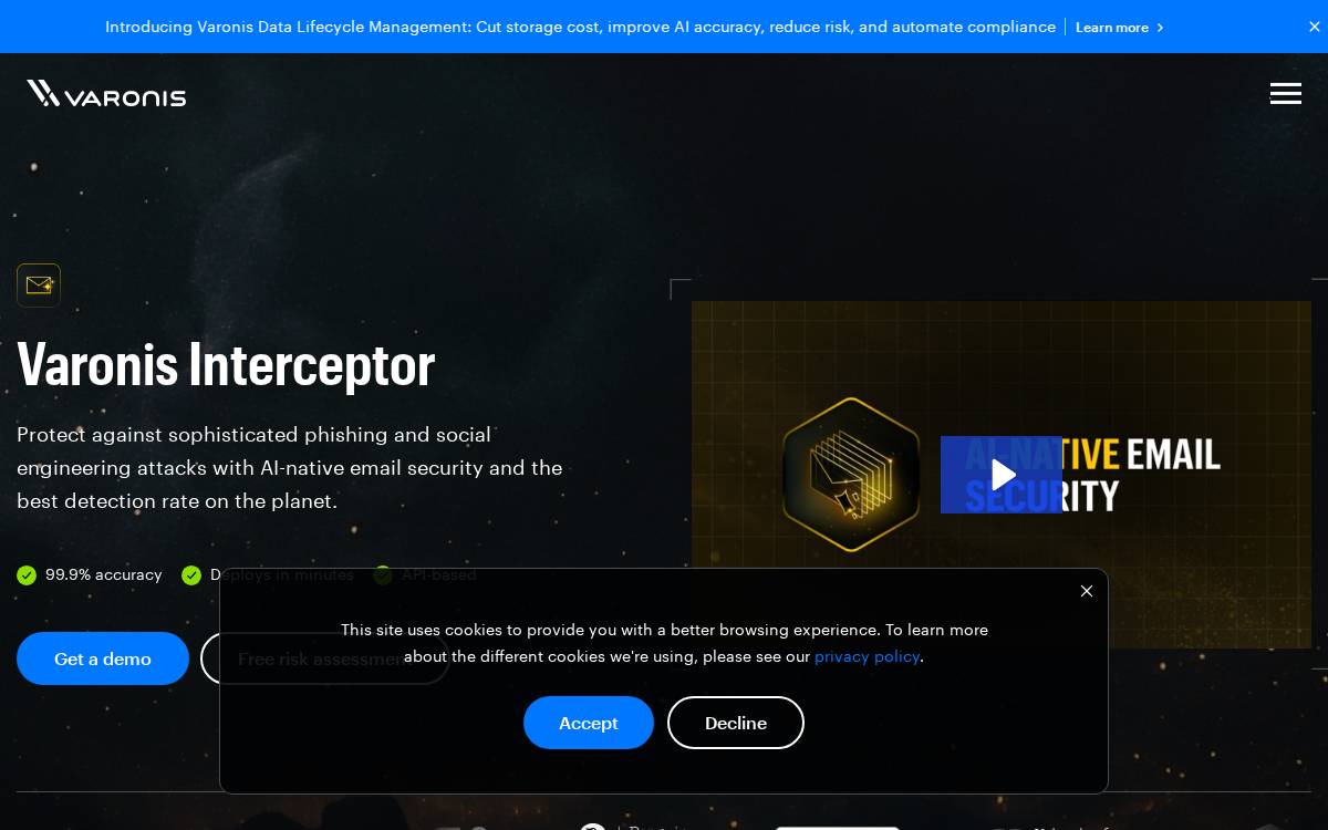 SlashNext website preview