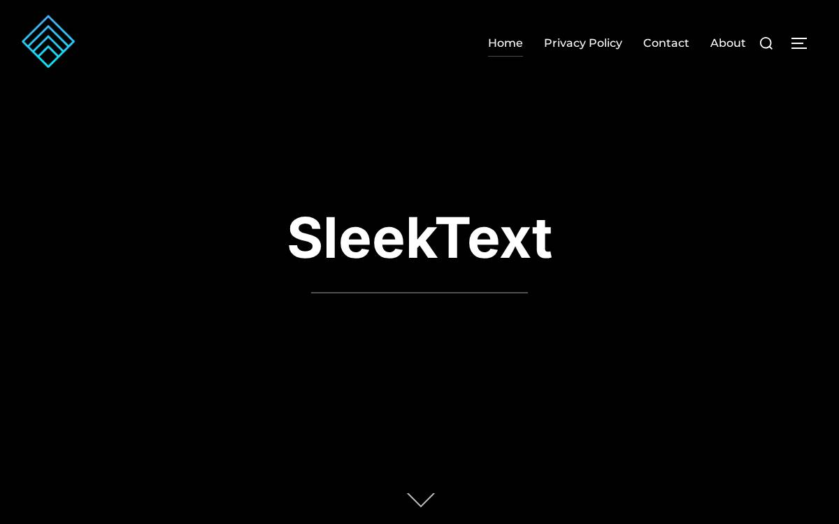 Sleek website preview