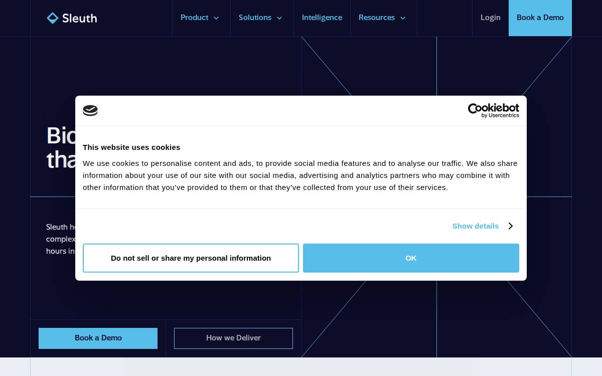 Sleuth Insights website preview