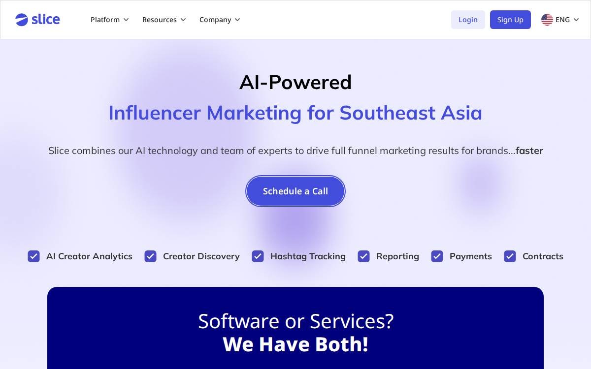 Slice website preview