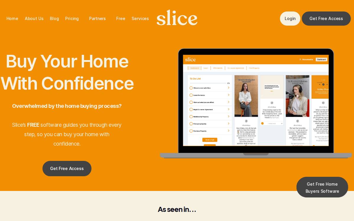 Slice website preview