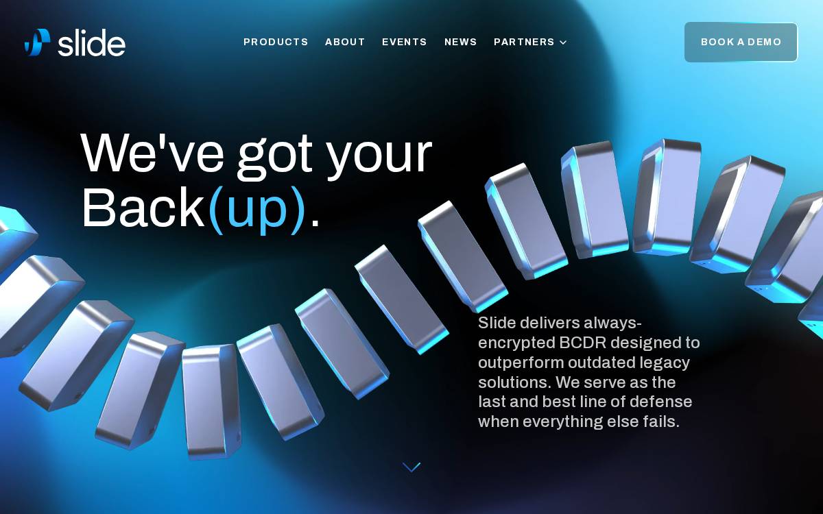 Slide website preview