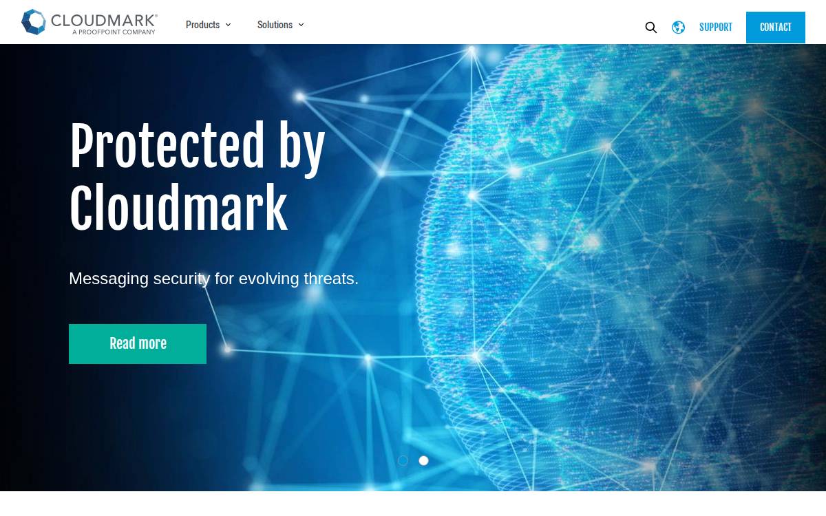 Cloudmark website preview
