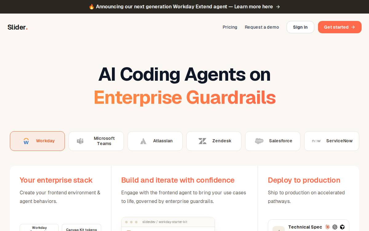 Slider website preview