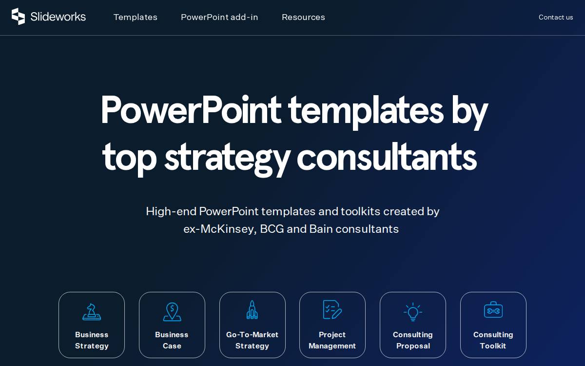 Slideworks website preview
