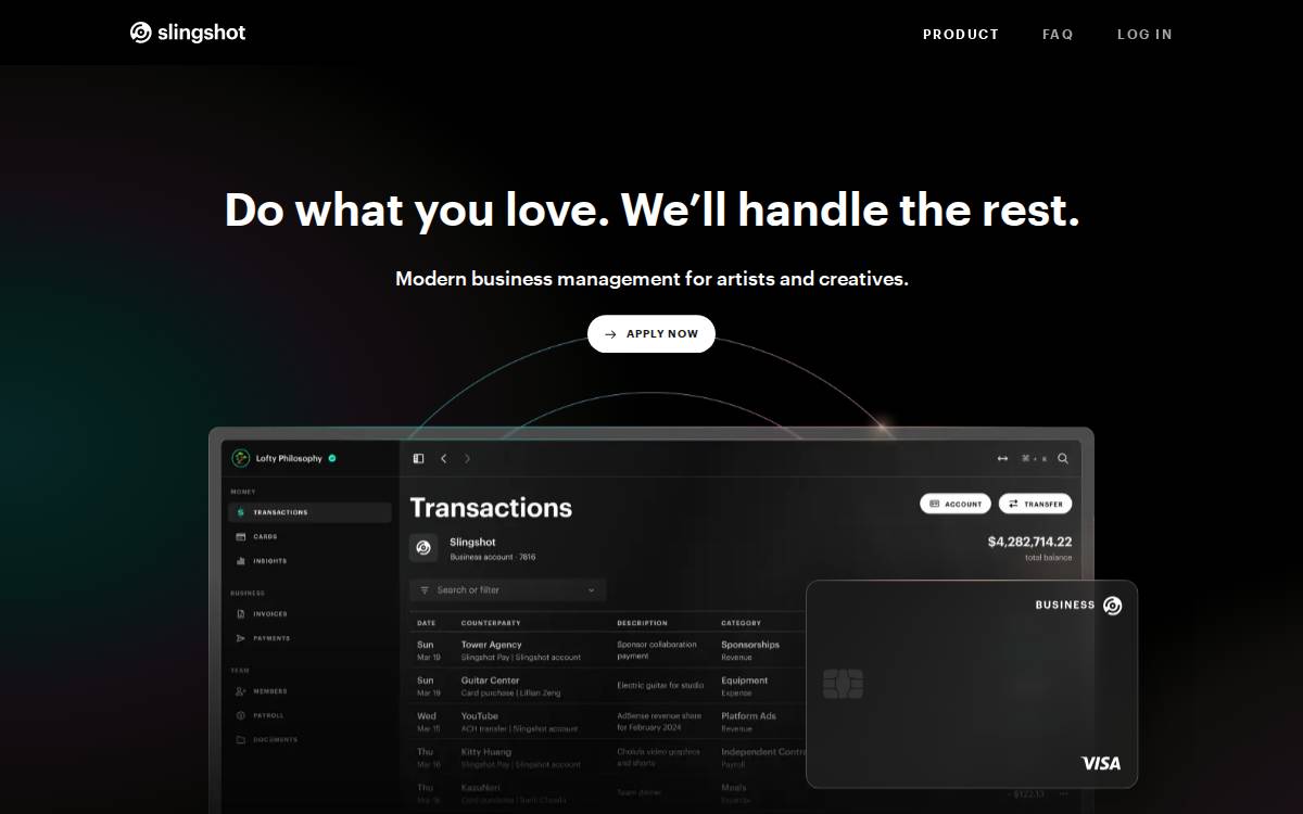 Slingshot website preview