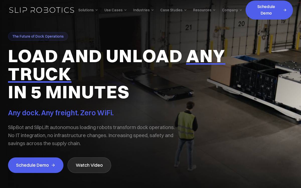Slip Robotics website preview