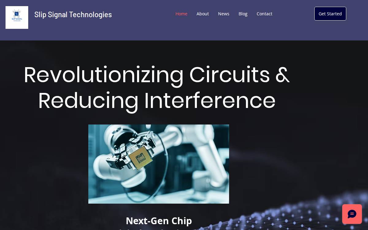 Slip Signal Technologies website preview