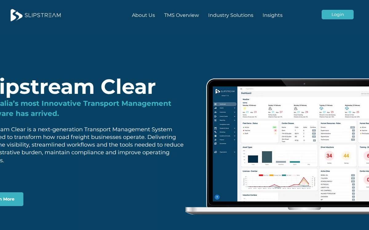 Slipstream website preview