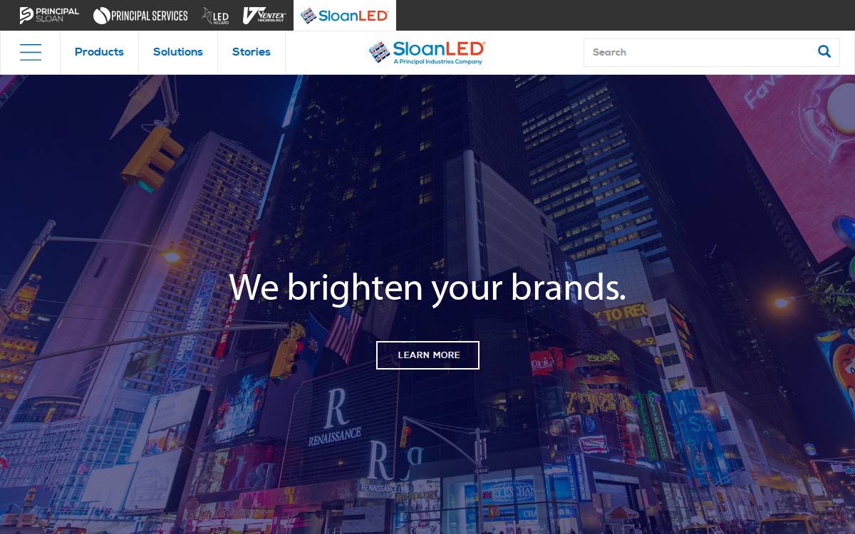 SloanLED website preview